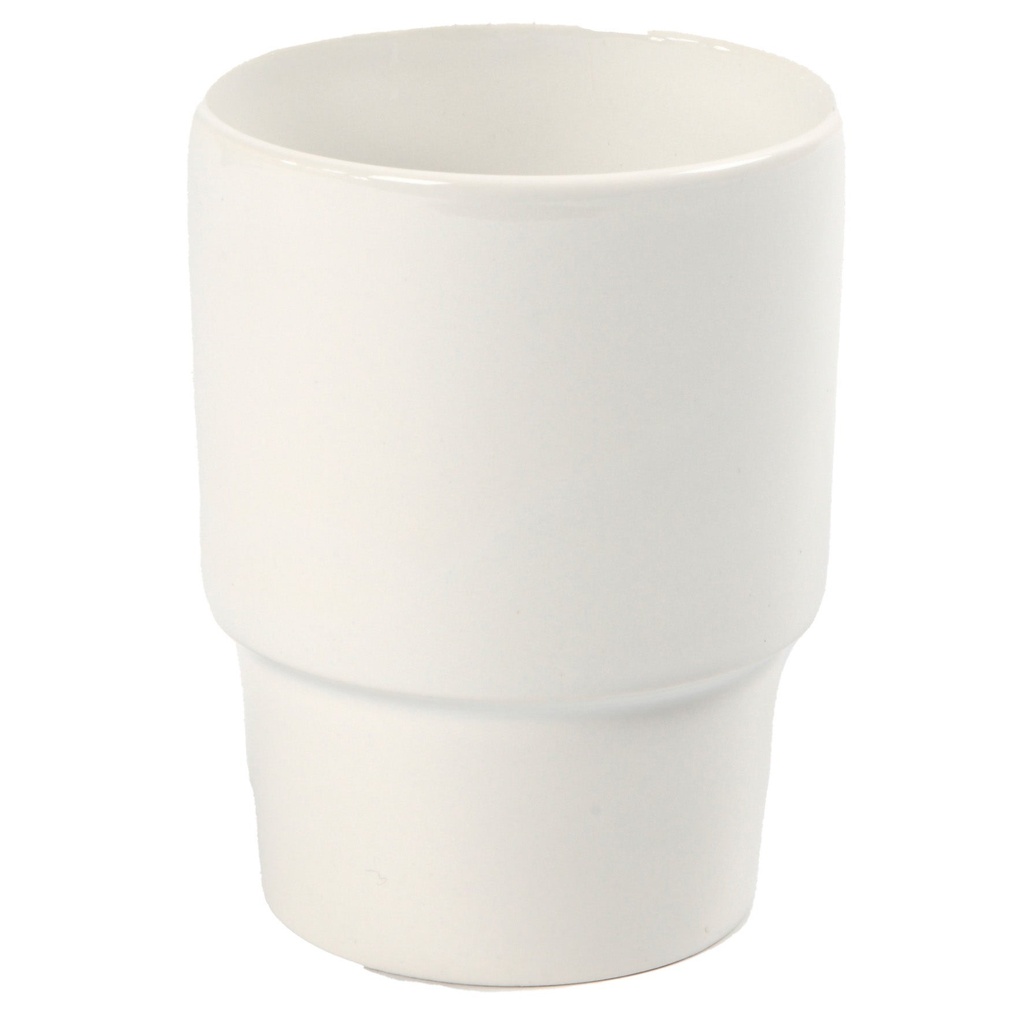 Poslinsmugg h11cm d8,5cm vit