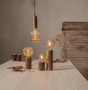 Lampfot Trä Brun 10cm