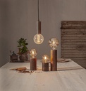 Lampfot Trä Brun 10cm
