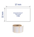 Etikett Avery 57x32 1000/fp