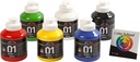 Akrylfärg blank 500ml mix 6/fp