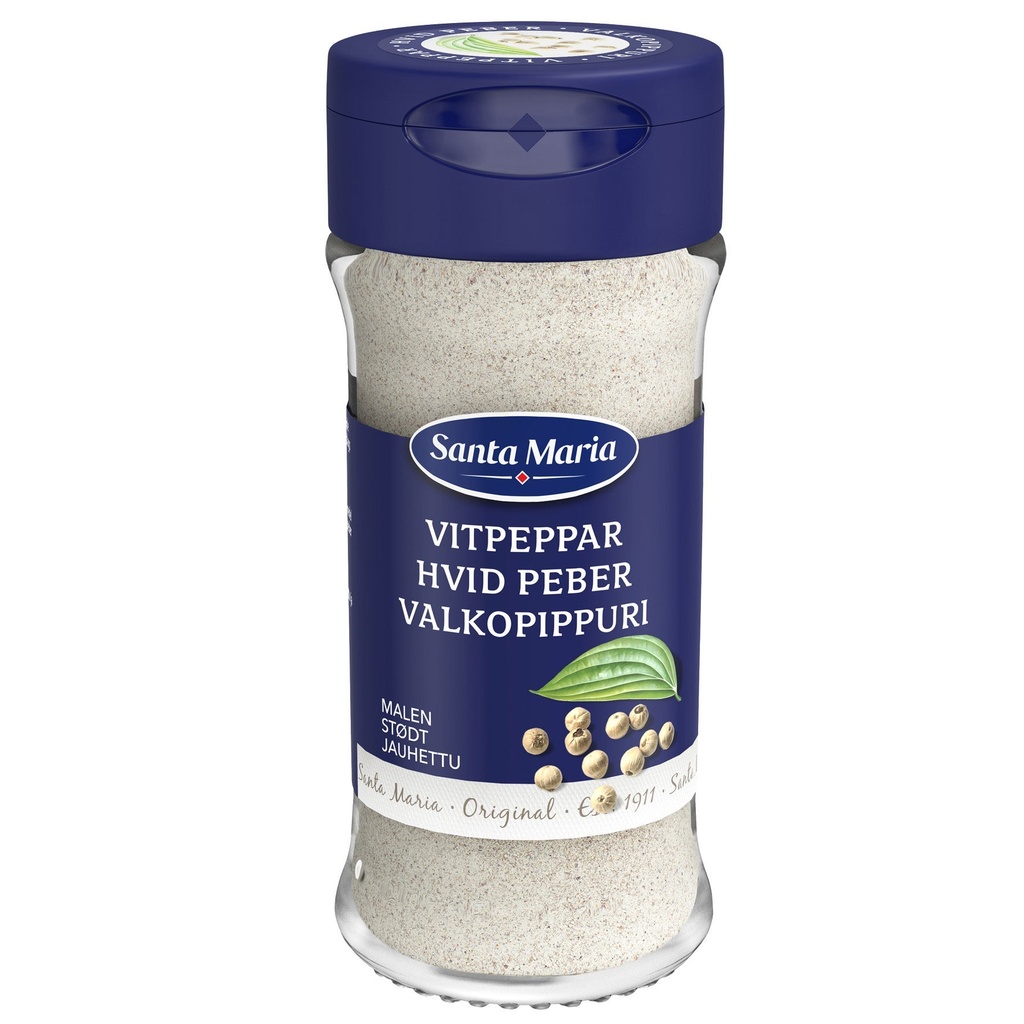 Vitpeppar Malen 35g