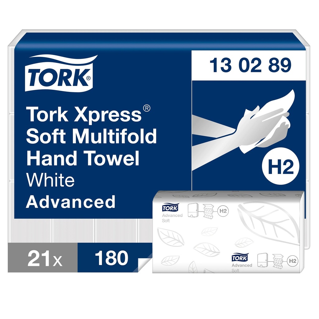 Handduk Tork Advanced H2 ECO 130289 2-lager 3780 st/fp