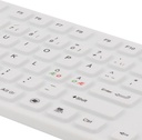 Tangentbord IP68 silikon vit