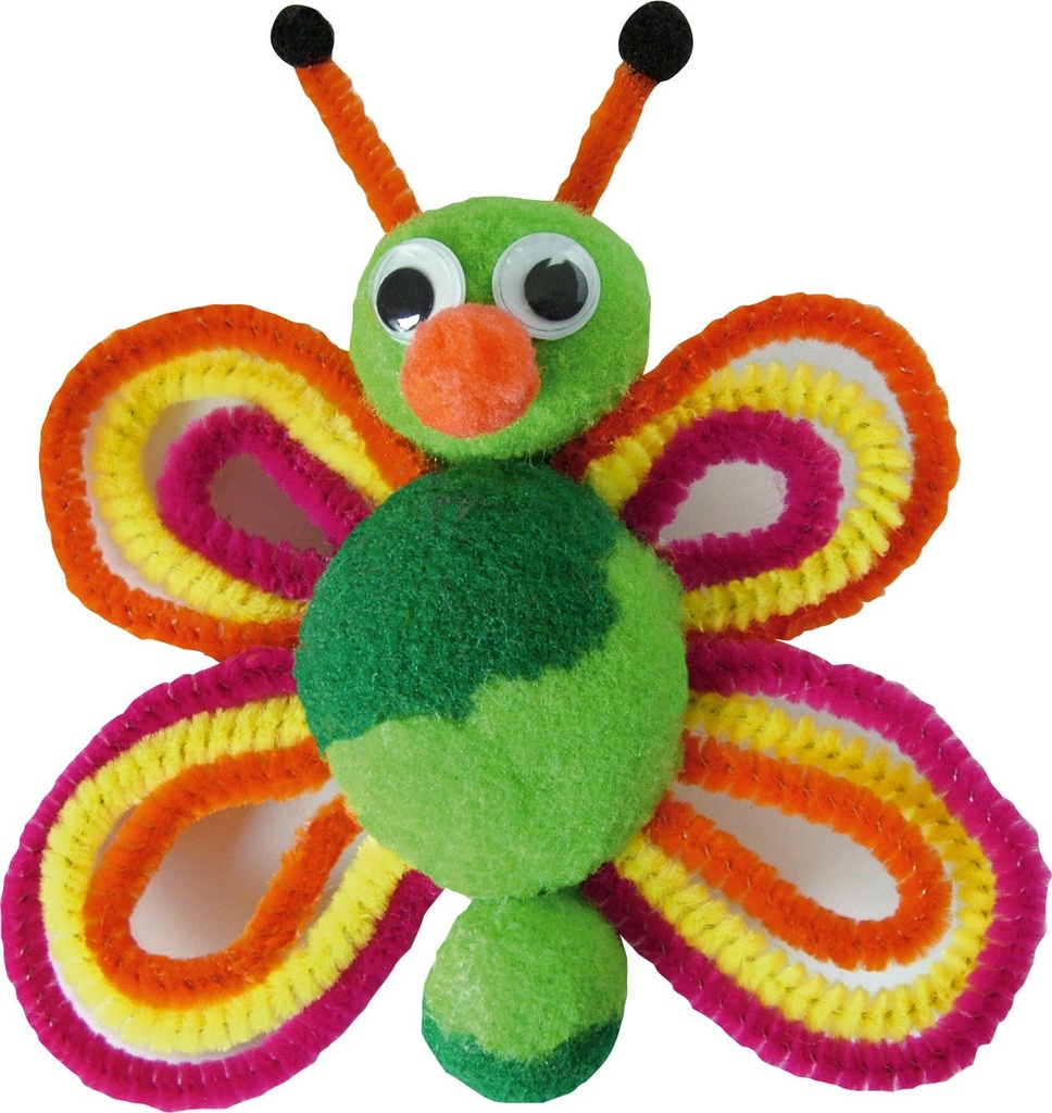 Pompombollar sort.färg 100/fp