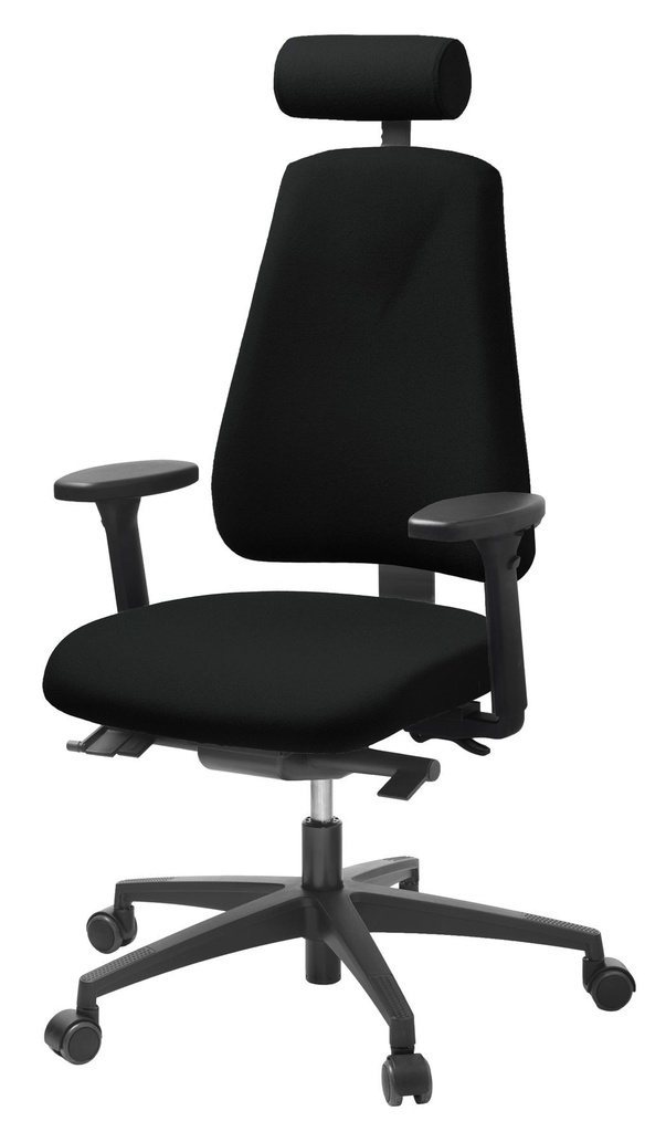 Stol Lanab 6340 komplett svart