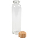 Vattenflaska glas/bambu