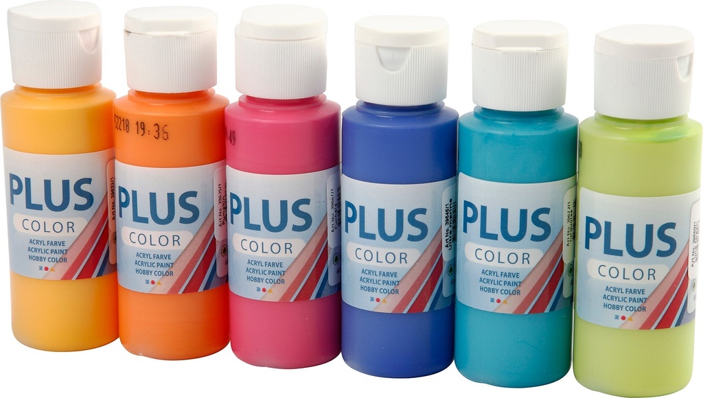 Hobbyfärg Plus fun 6x60ml