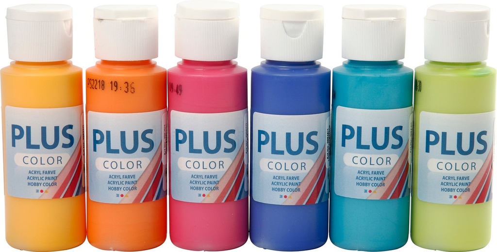 Hobbyfärg Plus fun 6x60ml