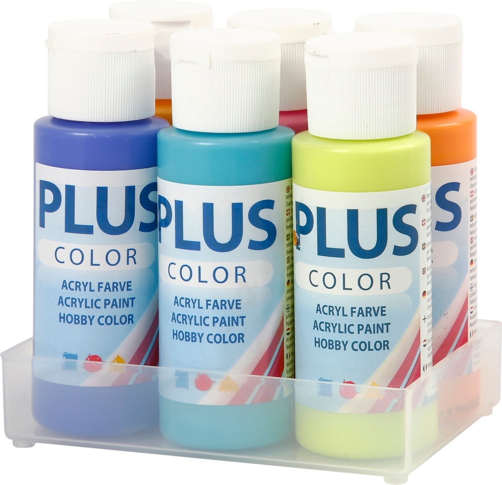 Hobbyfärg Plus fun 6x60ml