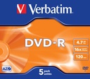 DVD-R Verbatim 16x Jewel 5/fp