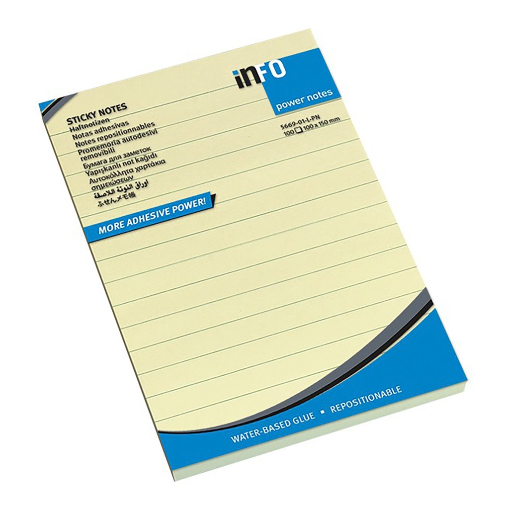 Notis linjerad 100x150mm 100bl