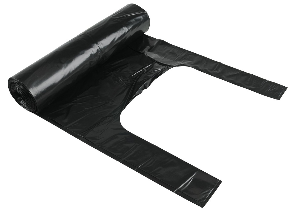 Sopsäck handtag 125l svart  8/rl