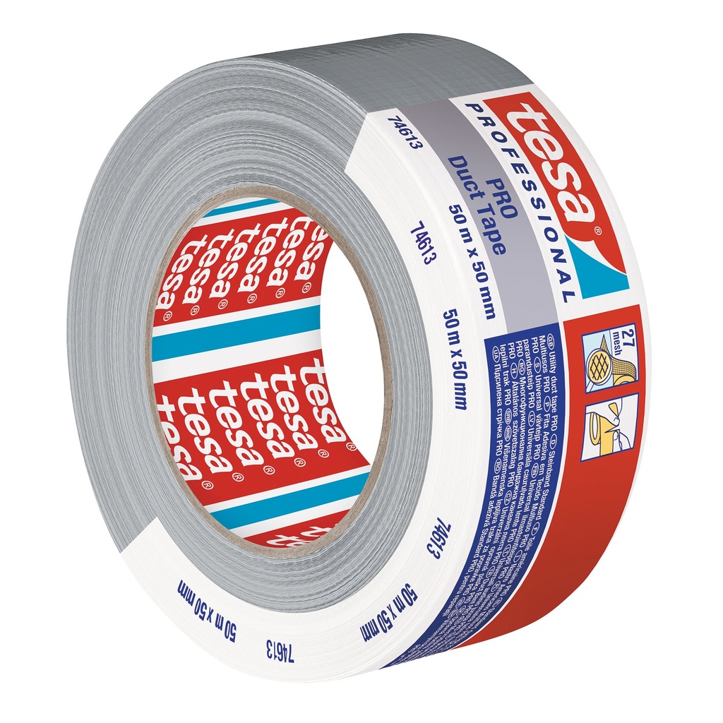Vävtejp Tesa 50mmx50m silver