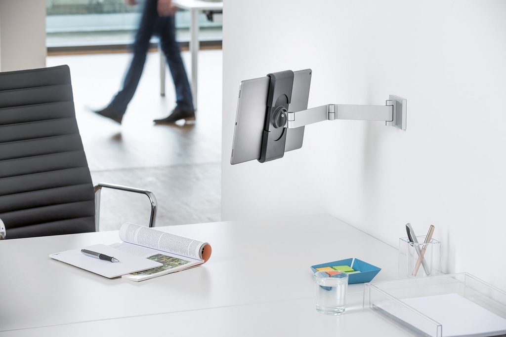 Tablet Holder Wall Arm silver