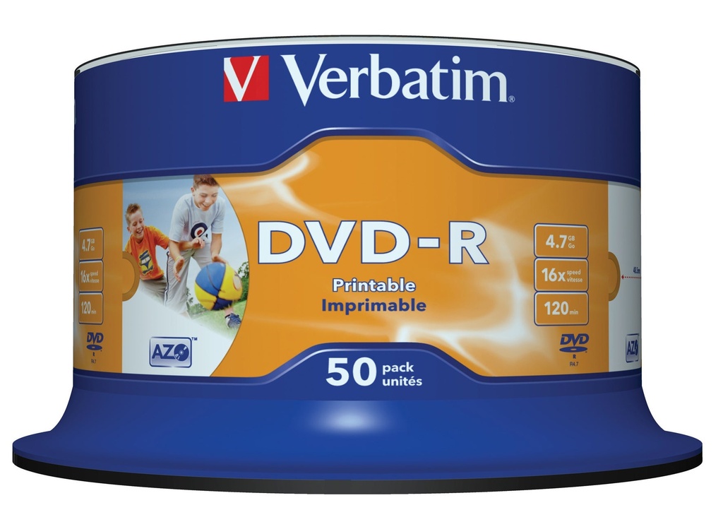 DVD-R Verbatim Printable 50/fp