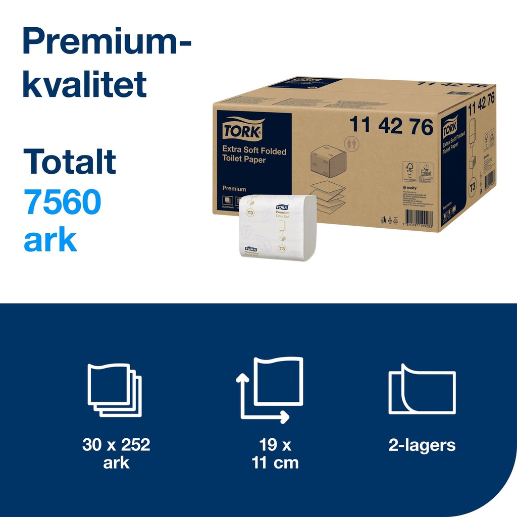 Toalettppr Premium T3 7560/kt