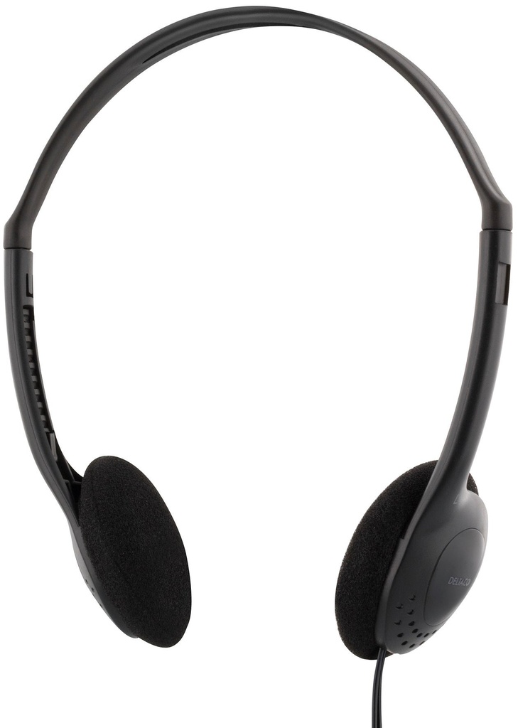 Hörlur HL-27 3,5mm svart 2m