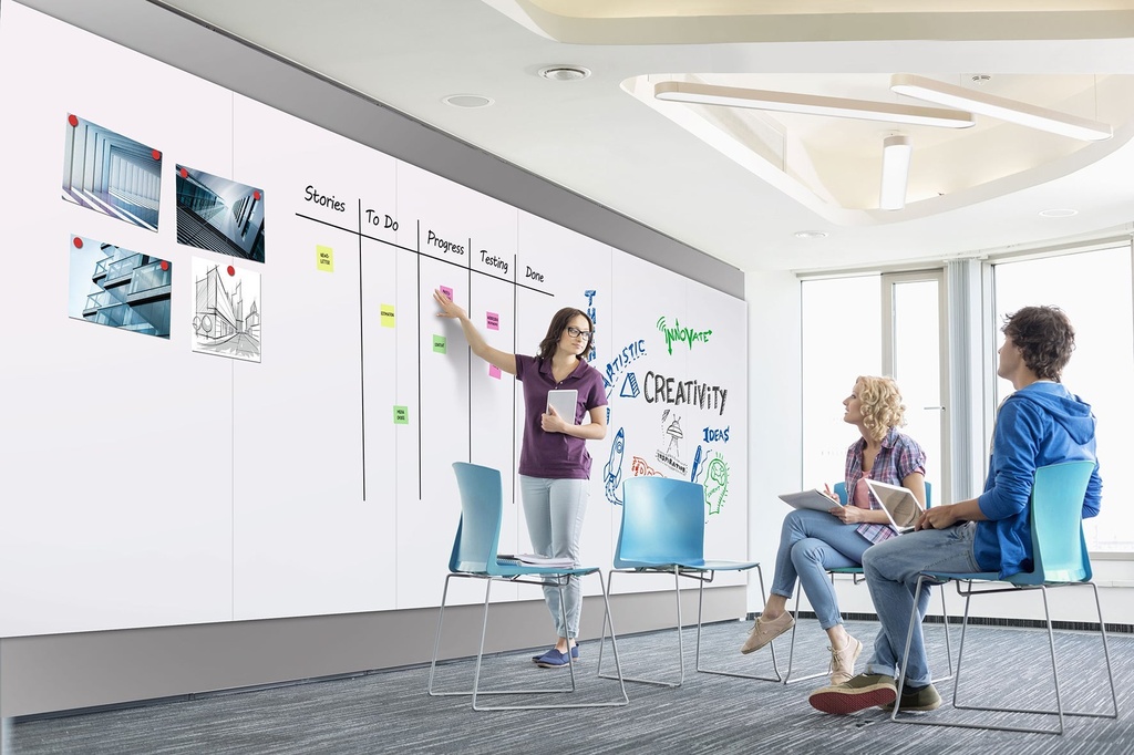 Whiteboard Wall-Up 120 x 200 c