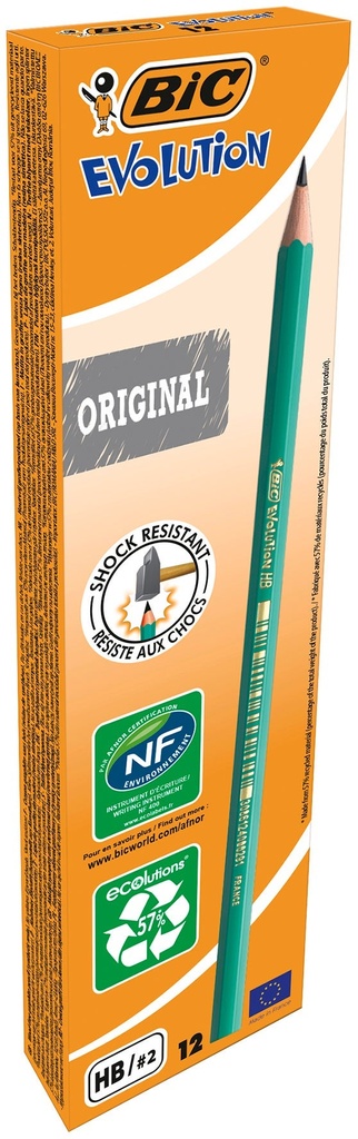 Blyertspenna BIC Evolution 12 st/fp