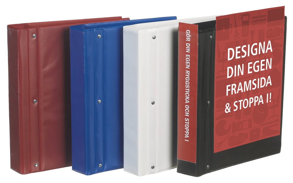 Pärm gaffel A4 ficka vit