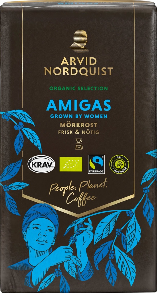 Kaffe Amigas Mörkrost 450 g