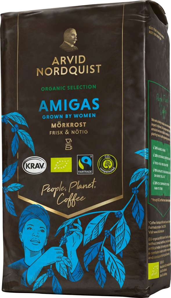 Kaffe Amigas Mörkrost 450 g