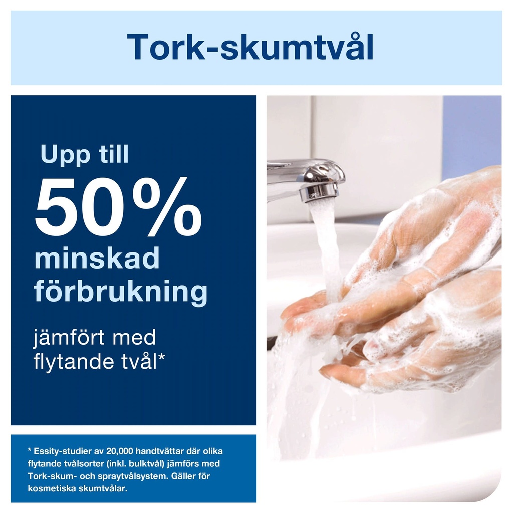 Tvål Tork Prem skum mild S4 1l