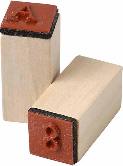 Stämpelset alfabetet 13x13mm
