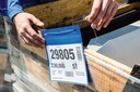 Plastficka A5L trådbygel blå..