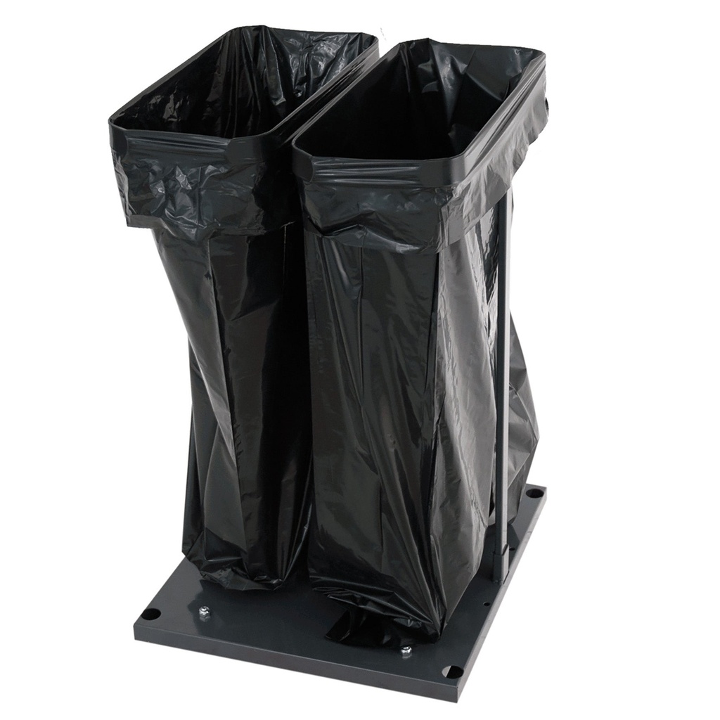 Säckvagn 2x60 L Guran grå.