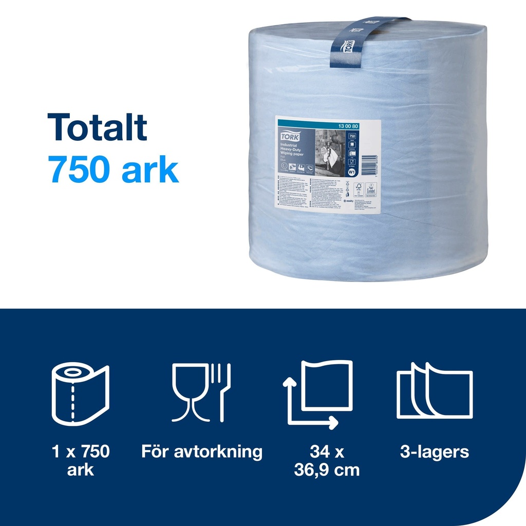 Avtork.papper Tork X-kraft. W1