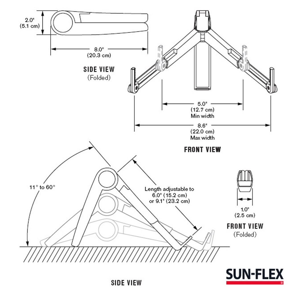 Laptopställ SUN-FLEX GravitySt