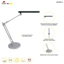 Lampa LED Trek svart/silver
