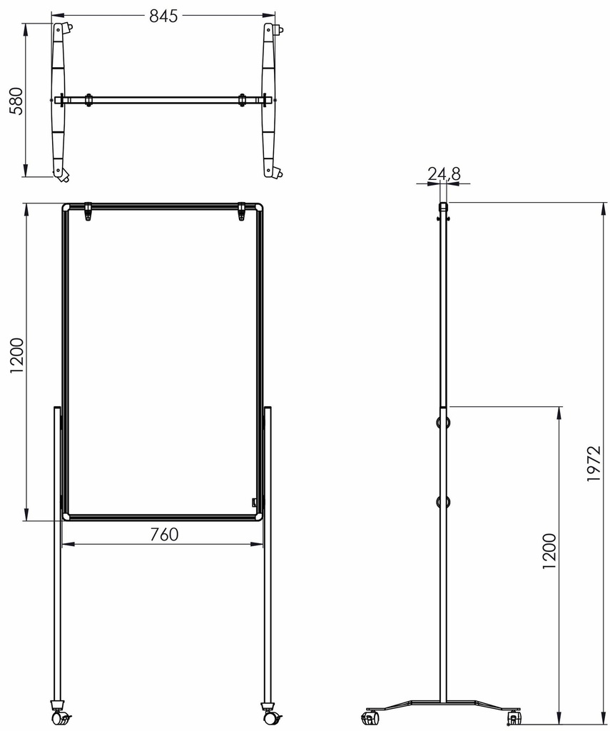 Multiboard Legamaster 75x120cm
