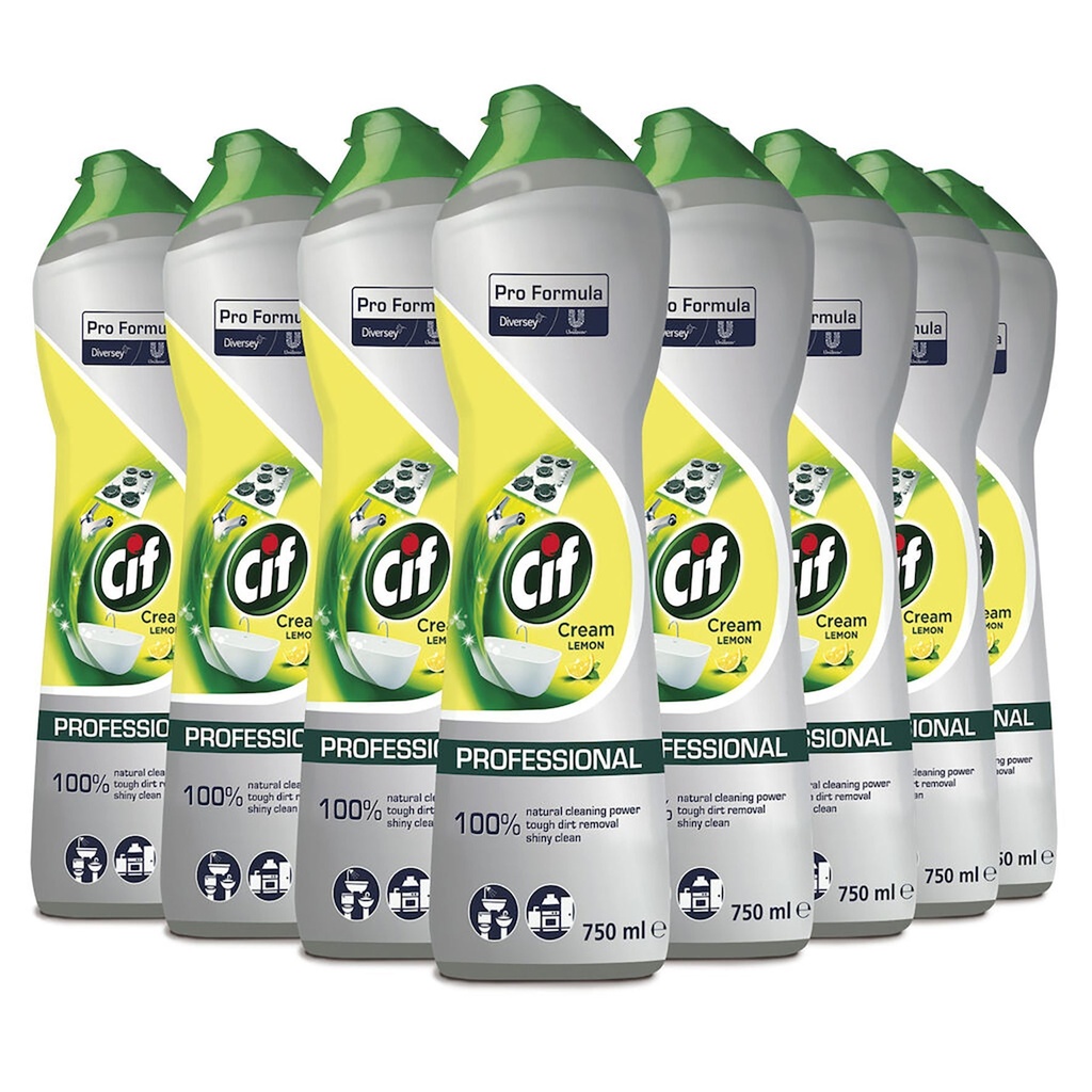 Skurkräm Cif Pro  Citron 750ml