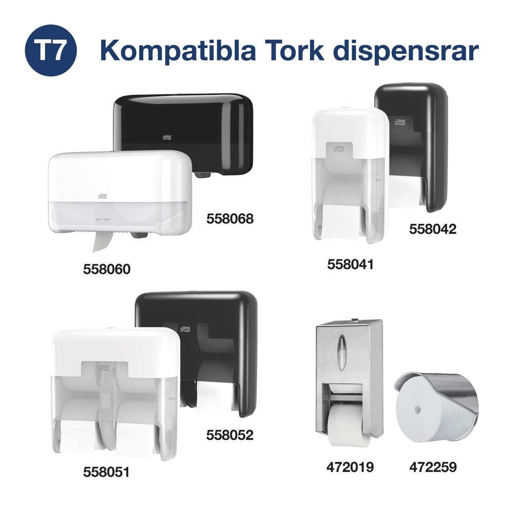 Toalettpapper Tork T7 MjuktCL.