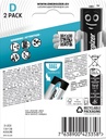 Batteri "D" Max Plus Alk 2st/fp