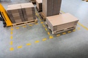 Golvmarkering  Streck gul 10/f
