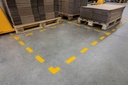 Golvmarkering  Streck gul 10/f