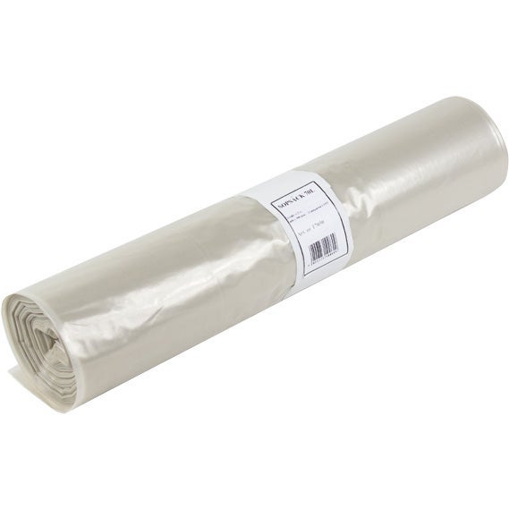 Sopsäck 70L transparent 50my 25st/rulle