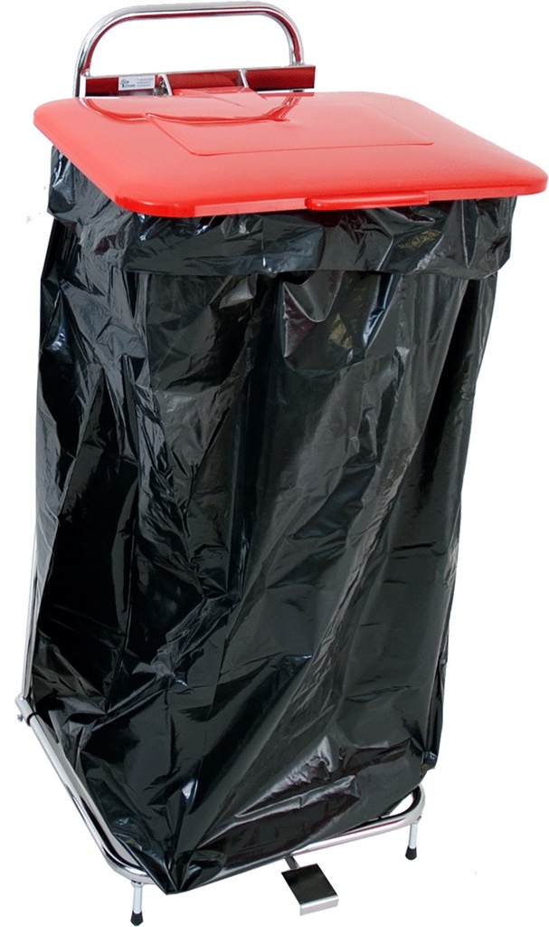 Säckvagn med lock & pedal 125l