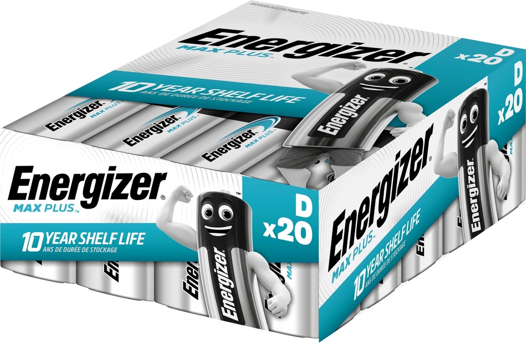 Batteri Max Plus Alk D 20p