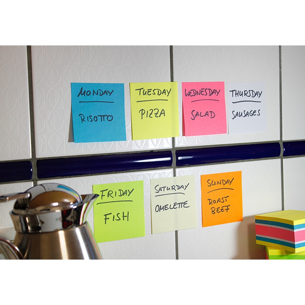 Notis Info Power 75x75 mm neon 6-pack