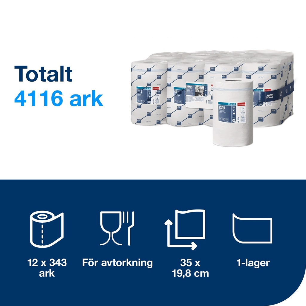 Avtorkningspapper Tork Reflex