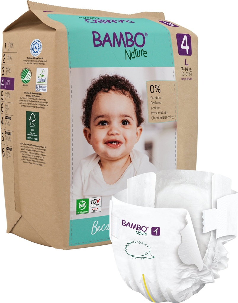 Blöjor Bambo 4,7-14kg 24st