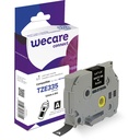 Märkband Wecare TZe vit/svart 12 mm  8 Meter
