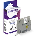 Märkband Wecare TZe svart/vit 12 mm 8 Meter
