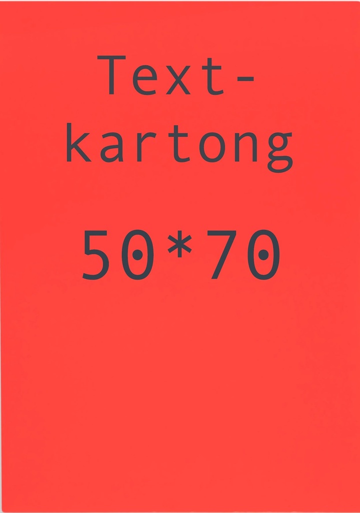 Kartong 50 x 70 cm fluor. röd 10 st/fp
