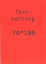 Kartong 70 x 100 cm fluor röd 5 st/fp
